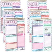 Vista 1 de Glenmal Paquete de 6 Blocs de Notas para Hacer Listas Sin Fecha, Cuaderno de Listas de Tareas Diarias, Planificador Diario con 180 Hojas