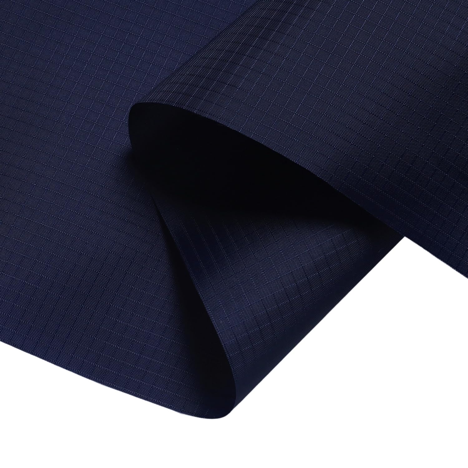 iGWHED Navy Blue Ripstop Fabric - Outdoor Polyester Fabric by the Metre - Water-Repellent, Lightweight for Sewing, Covers, Kites, Buntings, DIY Crafts & Outdoor Repair - 200x145cm