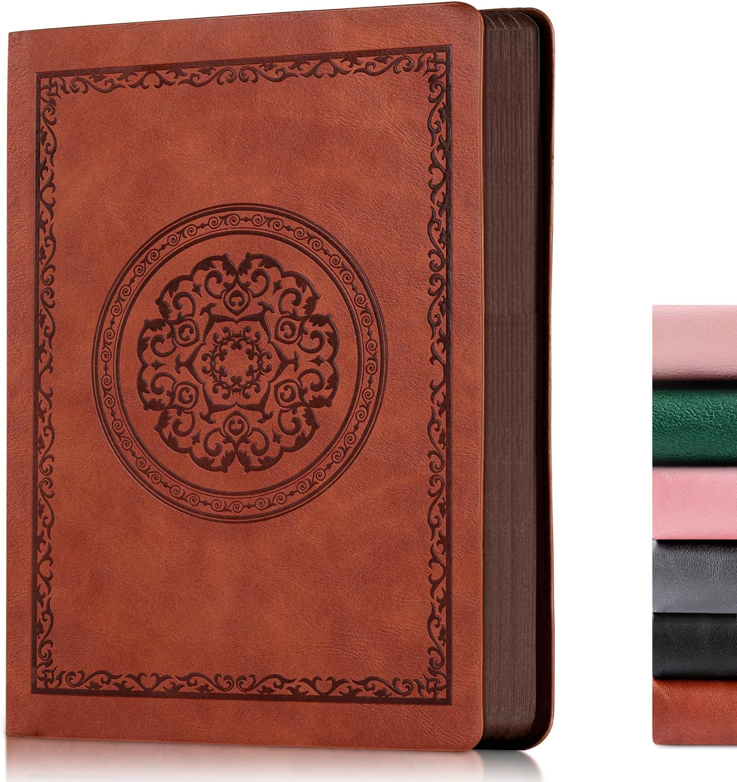 2026 Leather Vintage Journal Notebook,300 Pages,Leather Softcover Lined Journal Notebooks for Women Men,Notebook Journals for Writing Travel,Business,Office,8.5'' X 11.3''