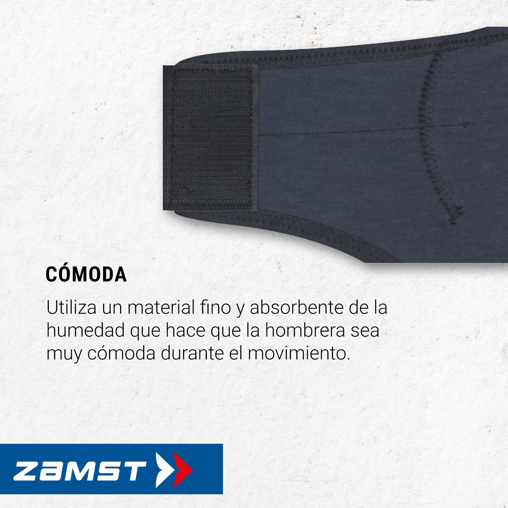 Zamst Shoulder Wrap - Hombrera de Compresión para el Alivio del Dolor, Estabilización Dinámica para la Sujeción del Hombro, Hombreras Deportivas para Rugby, Tenis, Golf y Lesiones - M
