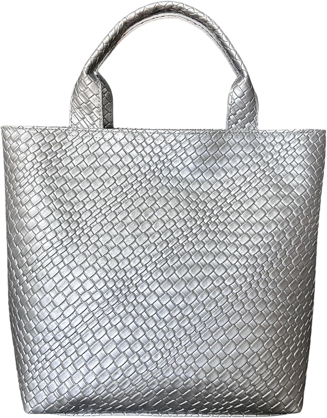 ENBEI Woven Texture Tote Bag for Women Large Waterproof Beach Bag with Zipper Pocket,Shoulder tote,Handbag for Shopping,work | Zipper Pocket, Woven Texture, Waterproof
