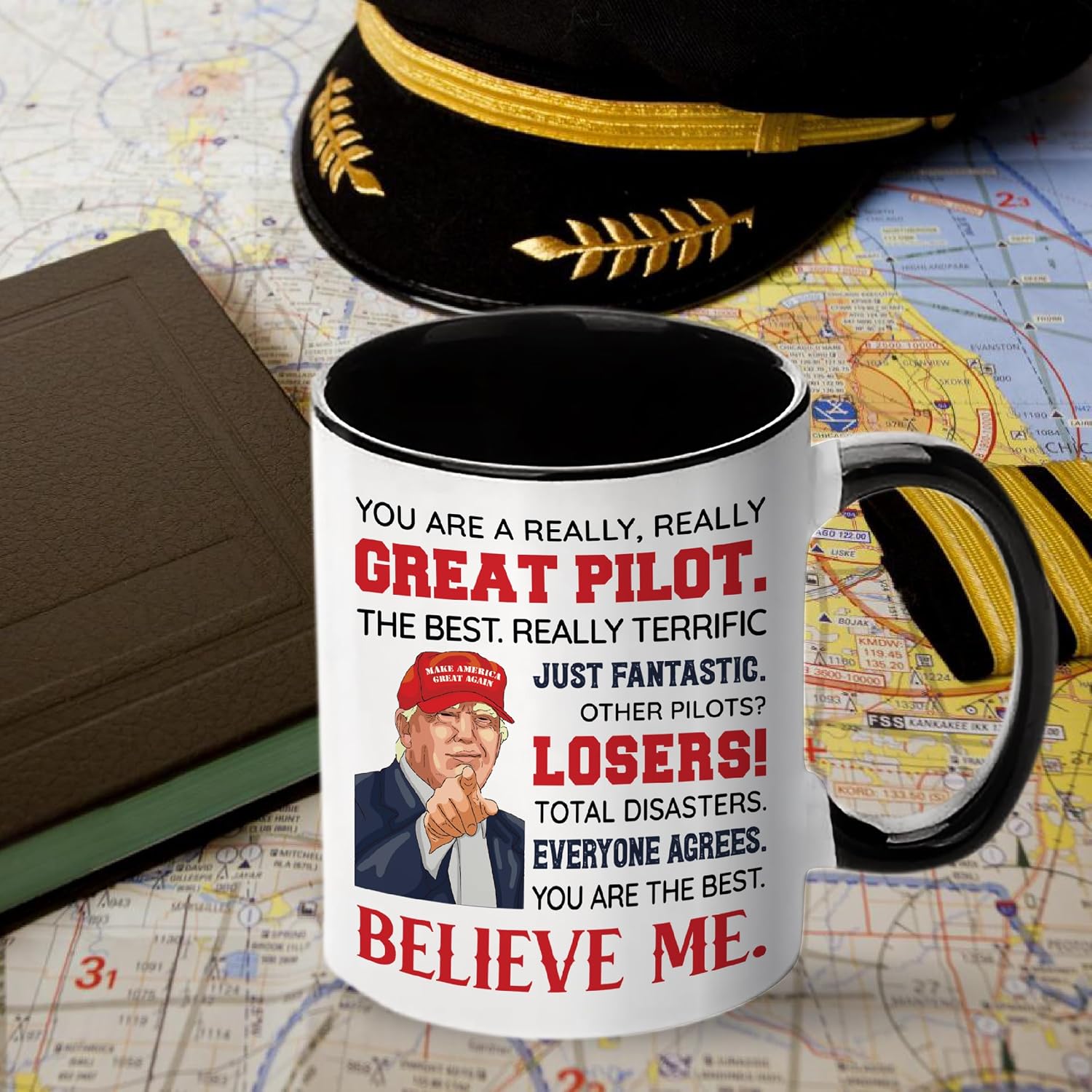 Pilot Coffee Mug 11oz, Pilot Gifts for Men, Funny Airplane Gifts