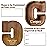 Summidate Customized Name Extra Large Wooden Piggy Bank for Kids Boys Girls Alphabets Letter A-Z Coins Bills Money Change Saving Box Clear Cover (Laser Engraved) Educational Toys 12- Letter C