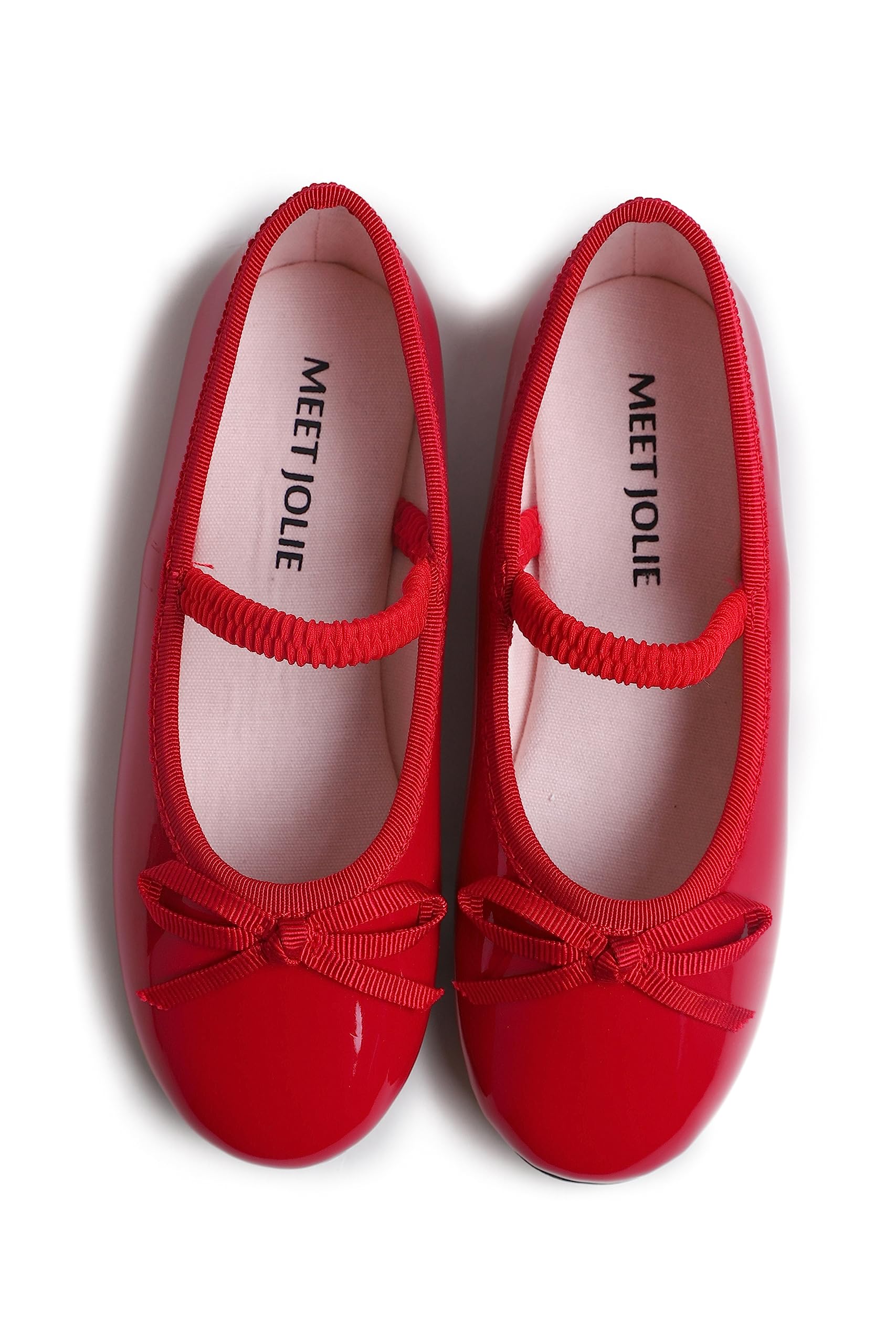 MEET JOLIE Girls Cute Dress Mary Jane Shoes Little Kids Casual Buckle Strap Flats