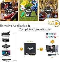 Vista 6 de AVMATRIX Tarjeta de captura 1080p60 4-PCI-E Transmisión en vivo y grabación con latencia ultrabaja en PS5, PS4 Pro, Xbox Series X/S, Xbox One X