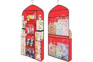 Over-the-Door Wrapping Paper Organizer