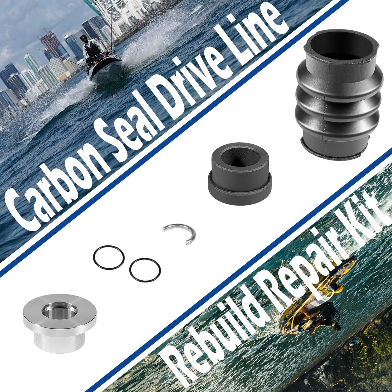 Per Sea Doo Carbon Seal Drive Line Rebuild Kit & Barca All 717 720 787 800 951 SPX XP GTX GSX