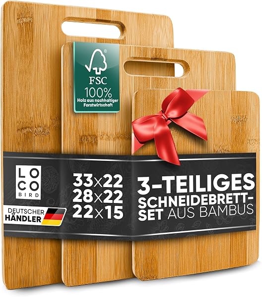 Sidorenko Bamboo Cutting Boards Set