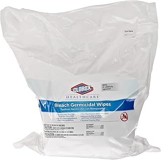 CloroxPro Healthcare Bleach Germicidal Wipes Refill, Healthcare Cleaning and Industrial Cleaning, Clorox Wipes, 110 Count - 30359