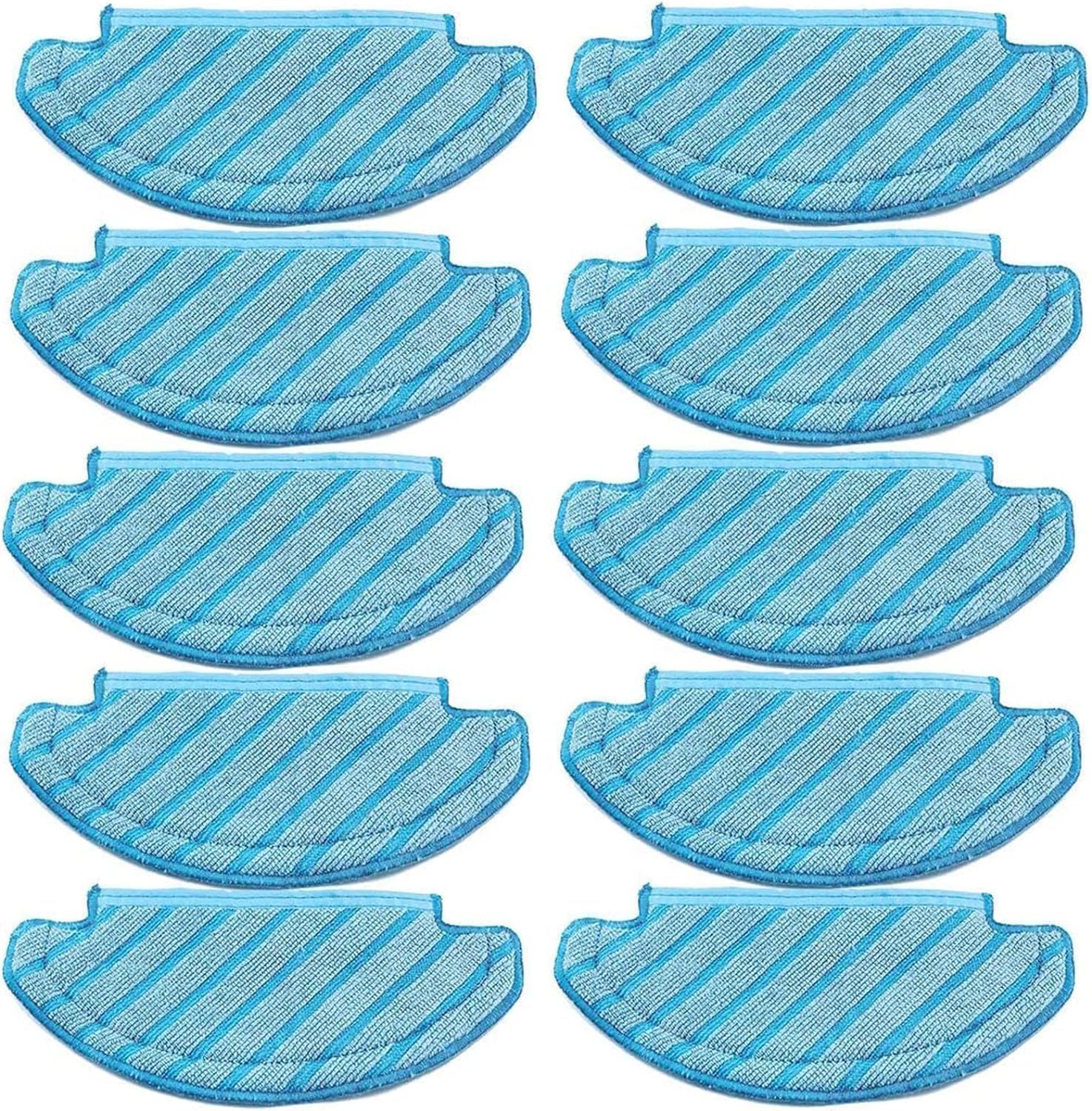 10Pcs Washable Cloth Mop Pads for Ecovacs Deebot Ozmo T8 AIVI T8 Max T8 T8+ Series/ T9 /N8, N8 Pro Plus/ N8 Pro, for Yeedi Vac/Yeedi Vac Max/Yeedi Vac Station Robot Vacuum Replacement Parts