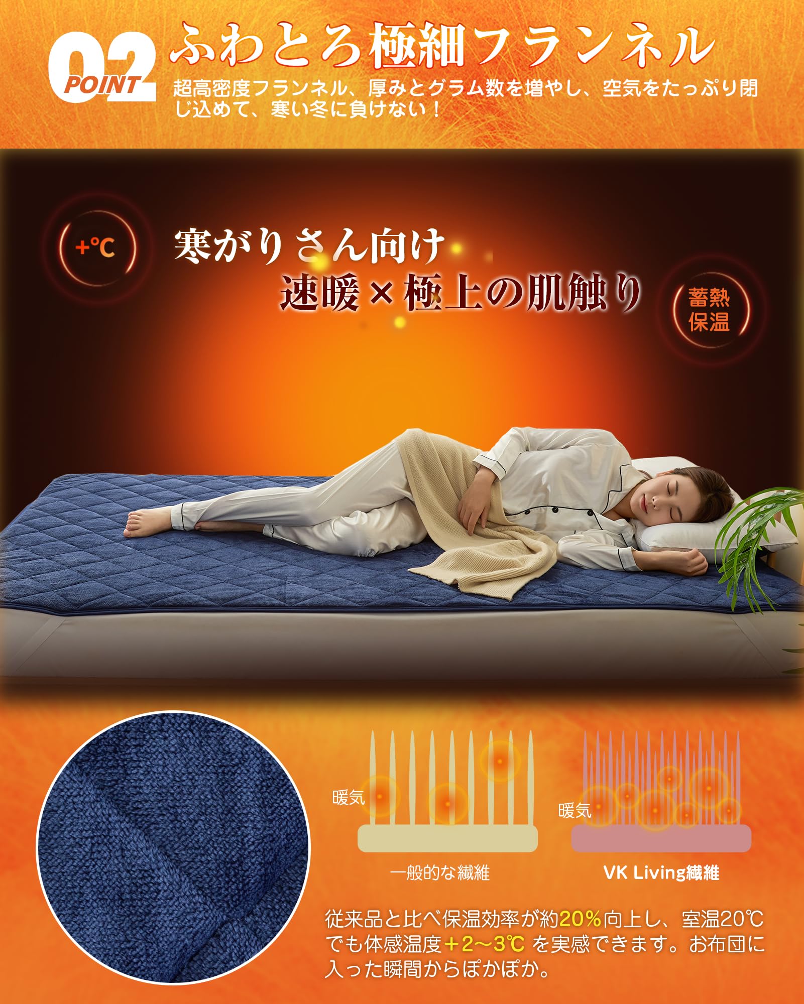 Amazon｜VK Living 敷きパッド シングル リバーシブル 冬 【SUPER HOT