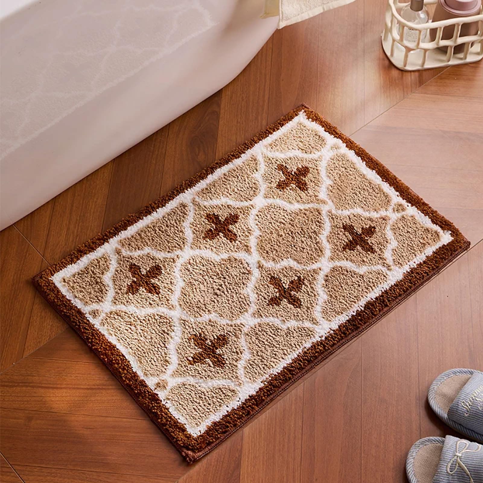 rutschfeste, waschbare Badezimmerteppiche, extra Dicke, weiche und saugfähige Badematten, schnelltrocknende Küchenbodenmatten, 40×60 cm, 50×80 cm, 60×90 cm (50×80 cm/1,6 ft×2,6 ft)