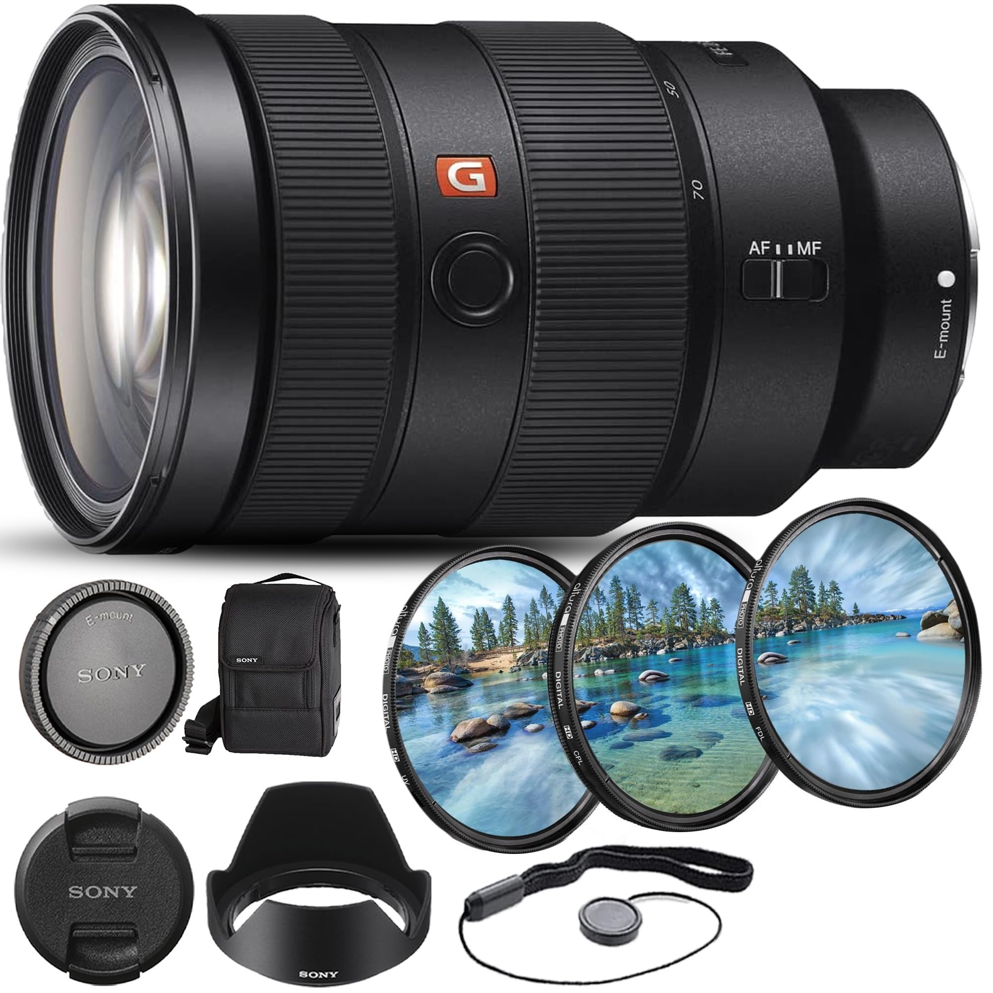 Amazon.com: Sony FE 24-70mm f/2.8 GM Lens (SEL2470GM) + Filter Kit