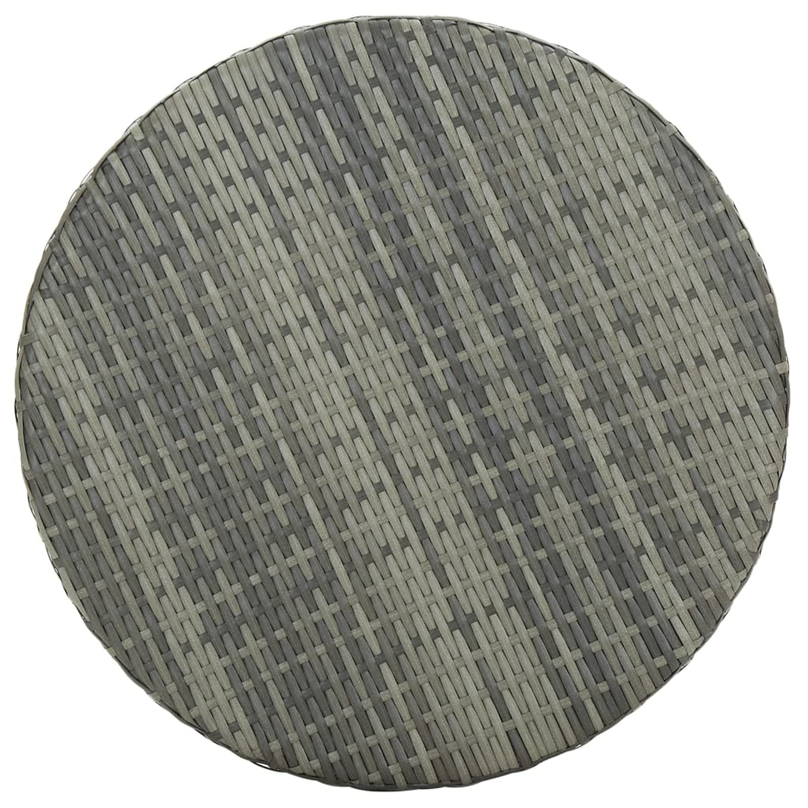 Tidyard Table de Jardin, Table Haute de Bar, Table de Bistrot, Table à Café Table à thé Gris 60,5x106 cm Résine tressée