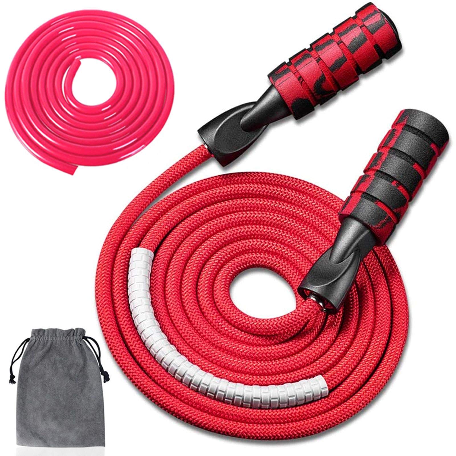 Redify Jump Rope Workout Fitness Tangle Free Double Ball Bearings