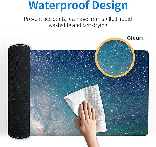 Miniatura 5 de Alfombrilla de mouse vintage para juegos con diseño floral  Alfombrilla de escritorio de goma antideslizante de 12 x 31.5 pulgadas con elegante