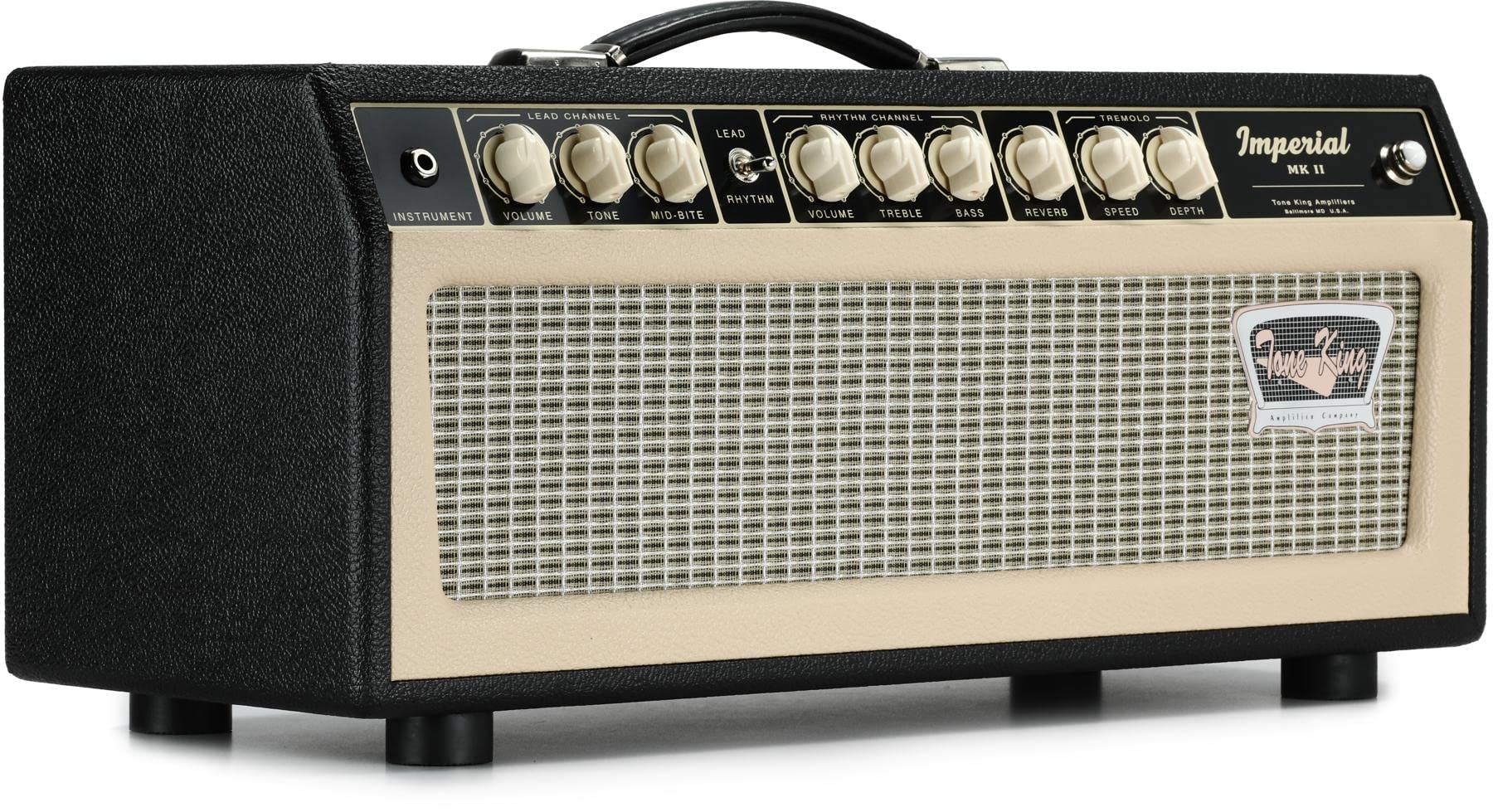 Tone King Imperial Mk II 20-watt Tube Head with Attenuator and Reverb - Black