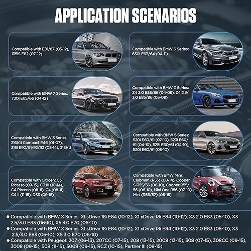 Miniatura 7 de PLAYOCCAR Kit de herramientas de sincronización del motor compatible con BMW Mini Citroen Peugeot 1.8 2.0 2.5 3.0, juego de herramientas de cadena