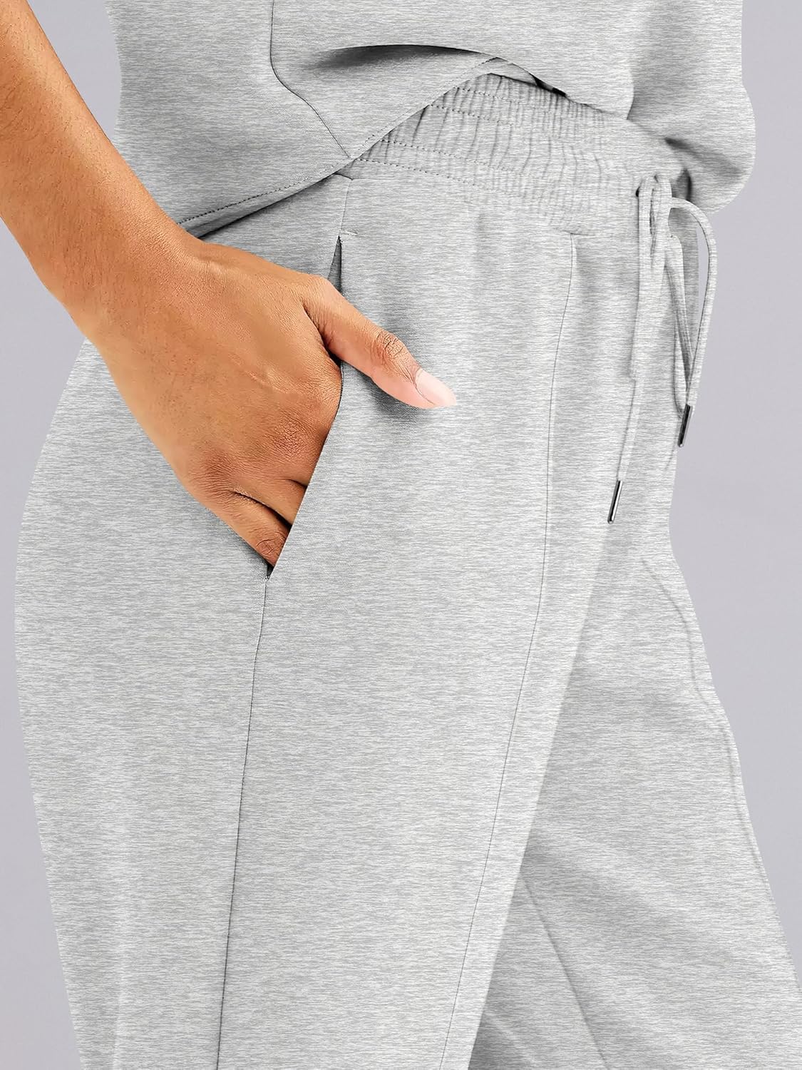 ANRABESS Women's Wide Leg Sweatpants High Waist Baggy Flared Pants Drawstring Athletic Joggers Sweat Pants - Image 6