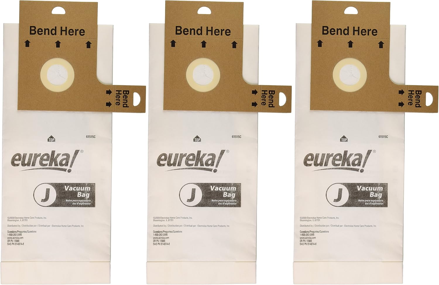 Eureka 61515C6 Eureka Type J Vacuum Bags, 3 Count Amazon.ca Home