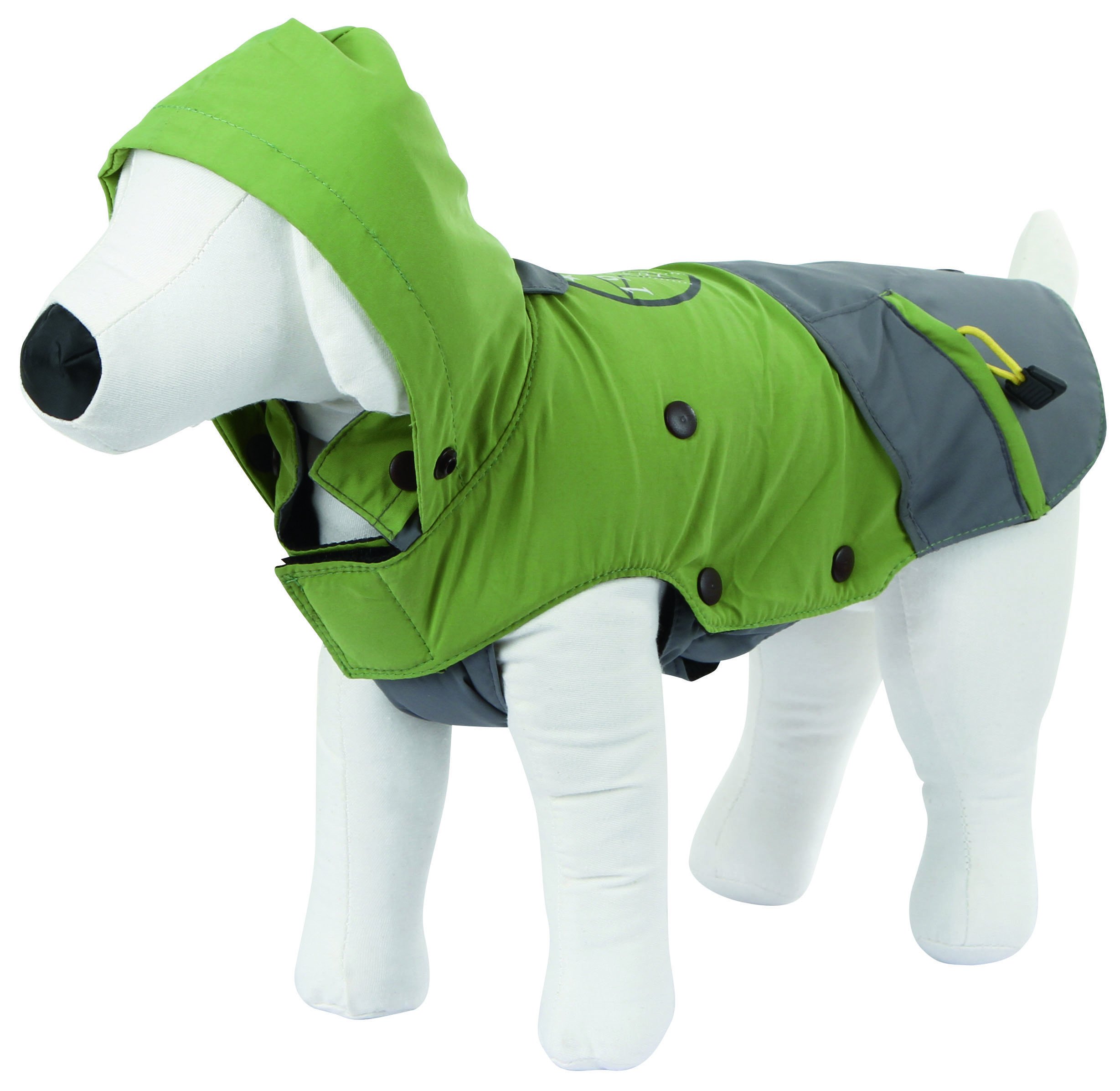 Kerbl Outdoor Dog Coat Vancouver, 45 cm, Green/ Grey
