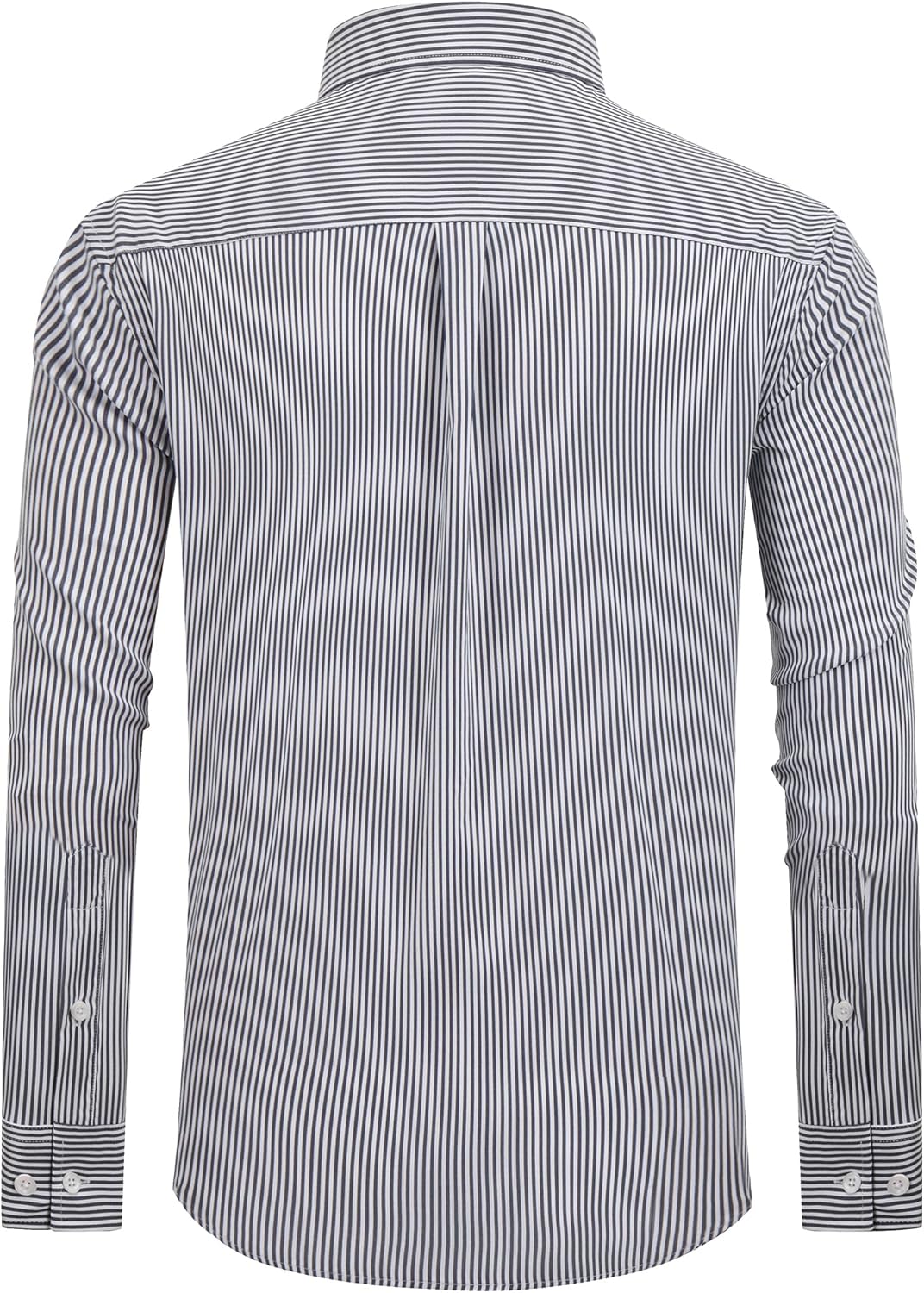 Alimens & Gentle Men's Dress Shirts Regular Fit Long Sleeve Button Down Shirts Wrinkle Free Cotton Shirts - Image 2