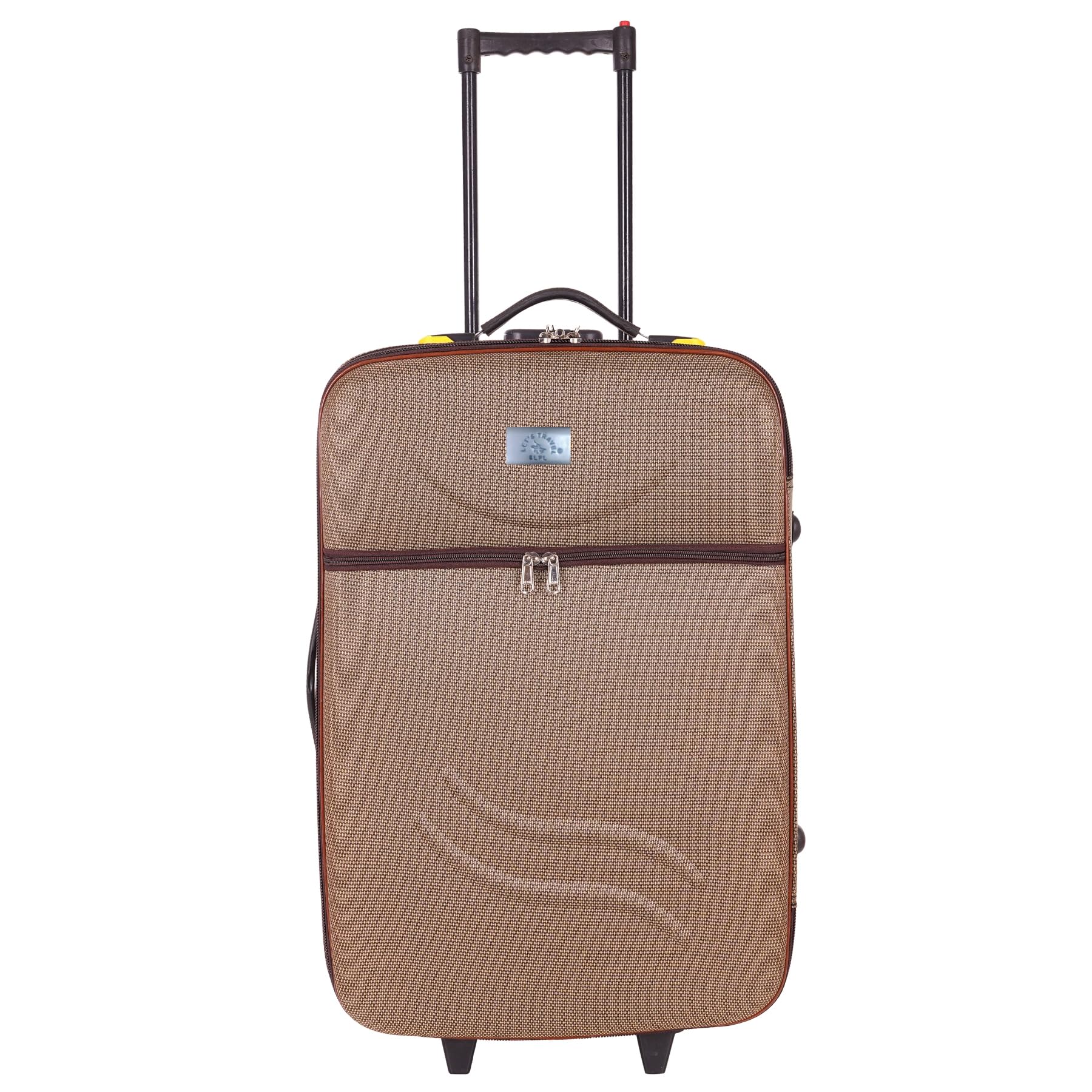 24 Inch Premium Soft Trolley Bag for Travel | Lightweight Luggage Suitcase | 360° Smooth Spinner Wheels | Strong Handle | Spacious for 3–5 Days Travel | Brown-image-44