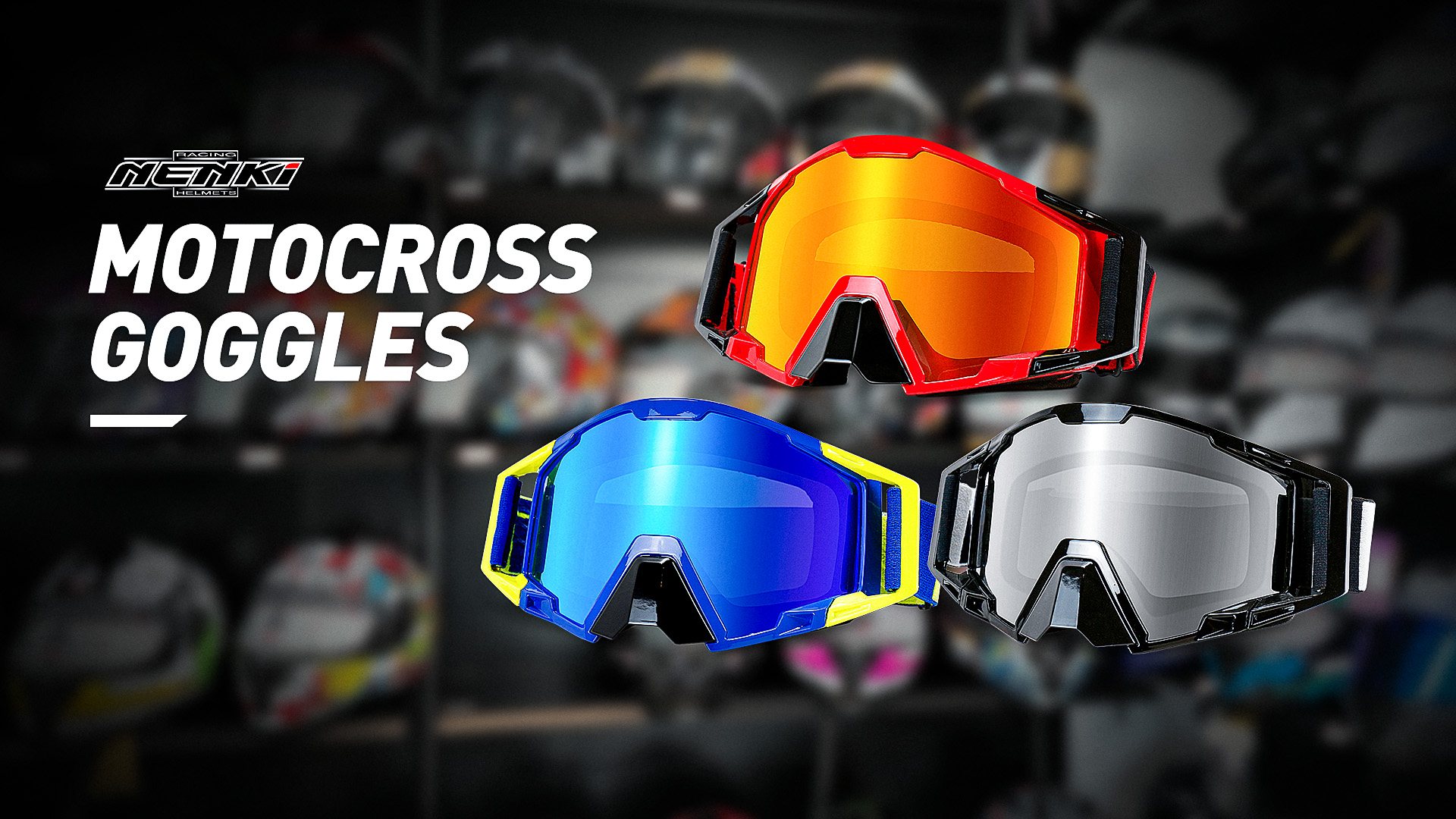 Bike Helmet Men Gear Goggles Motocross MX Goggles Dirt Bike