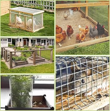 Galvanized Wire Mesh - 200mm x 6m Rodent Proofing Wire Metal Mesh, Welded Rat Mesh to Stop Rodent Animals, Mice & Mouse Access, for Filling In Gaps Around The Home & Garden