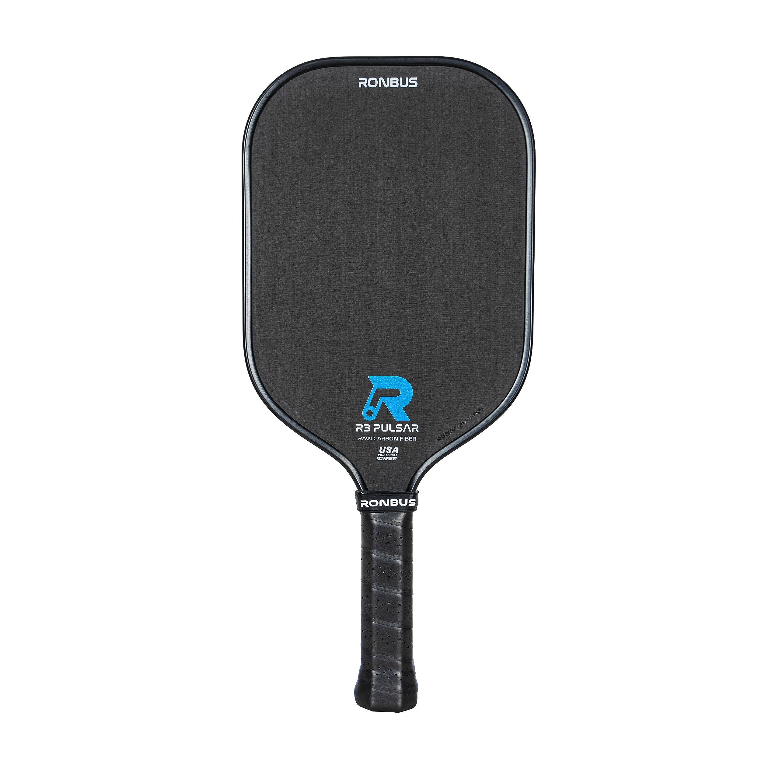 R1/R3 Pulsar Thermoformed Raw Toray T700 Carbon Fiber Pickleball Paddle with 16 mm Polypropylene Honeycomb Core