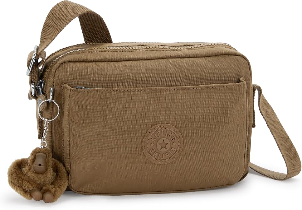 Kipling Womens Abanu Medium Crossbody Bag, Lightweight, Adjustable Nylon Waist Pack with Multi-Compartment Zip Pockets