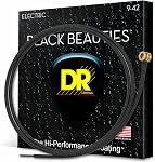 DR Strings BKE-10 BLACK BEAUTIES BLACK Colored Electric Guitar Strings: Medium 1046