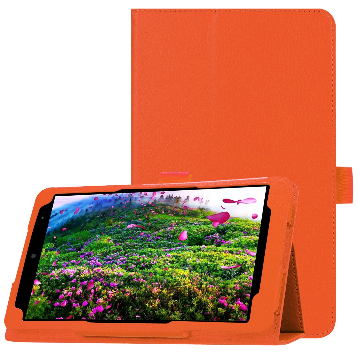 Amazon | 【PCATEC】 au Qua tab QZ8 ケース マグネット開閉式 二つ折