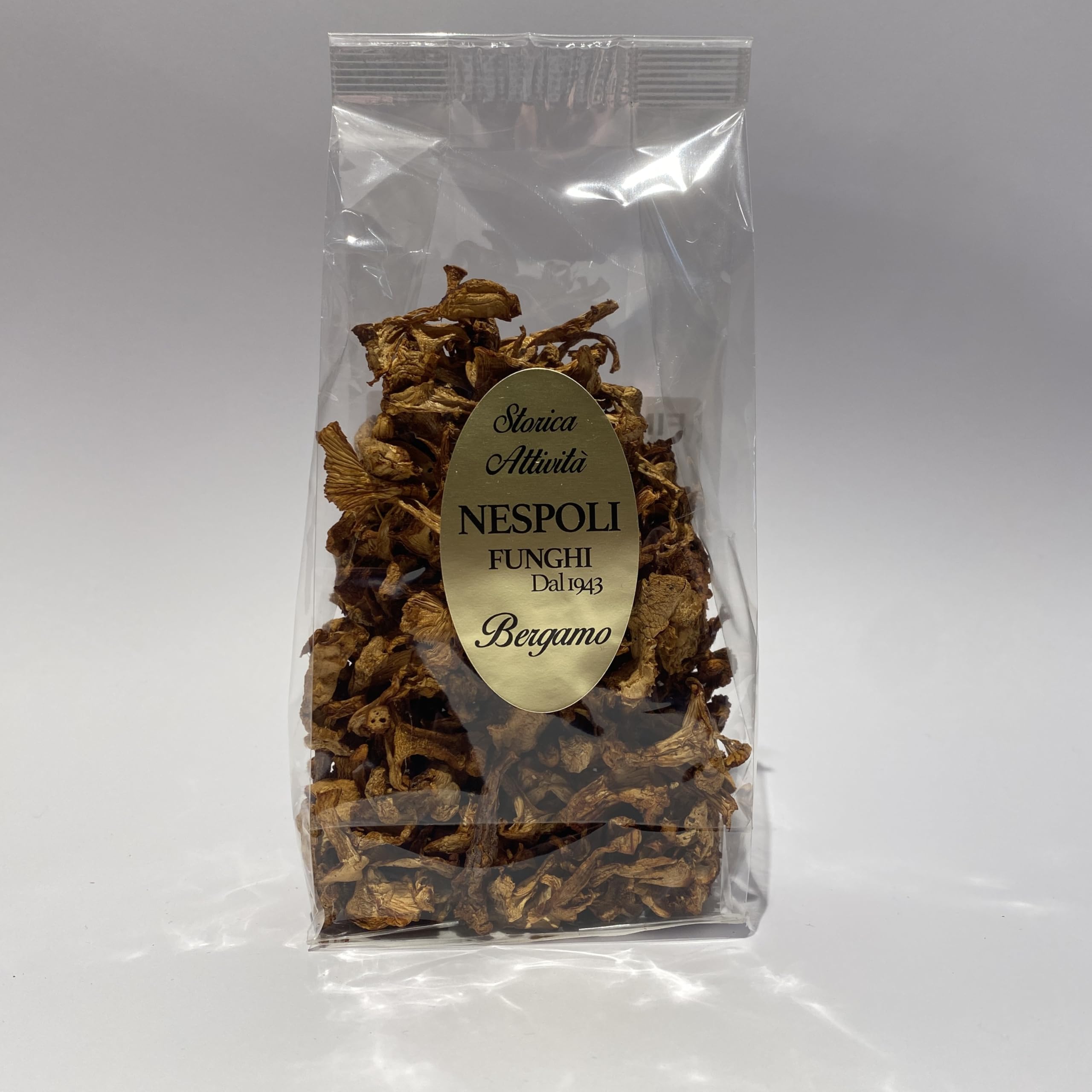 Getrocknete Pfifferlinge (Cantharellus cibarius) 50 g – Sorgfältig ausgewählt – Ideal für Risotto und Gourmetküche – Nespoli Funghi