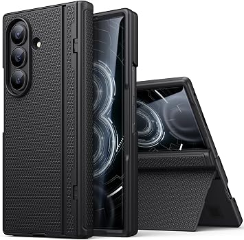 for Samsung Galaxy Z Fold 8 Ultra Case with Stand, Hinge Protection, Black