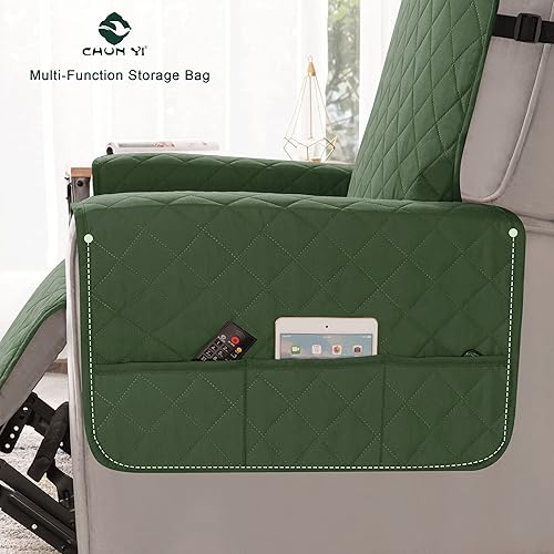 Vista 129 de Chun YI. - Funda reversible para sofá, funda para sillón, fácil de instalar, lavable, cubiertas para sala de estar. Negro