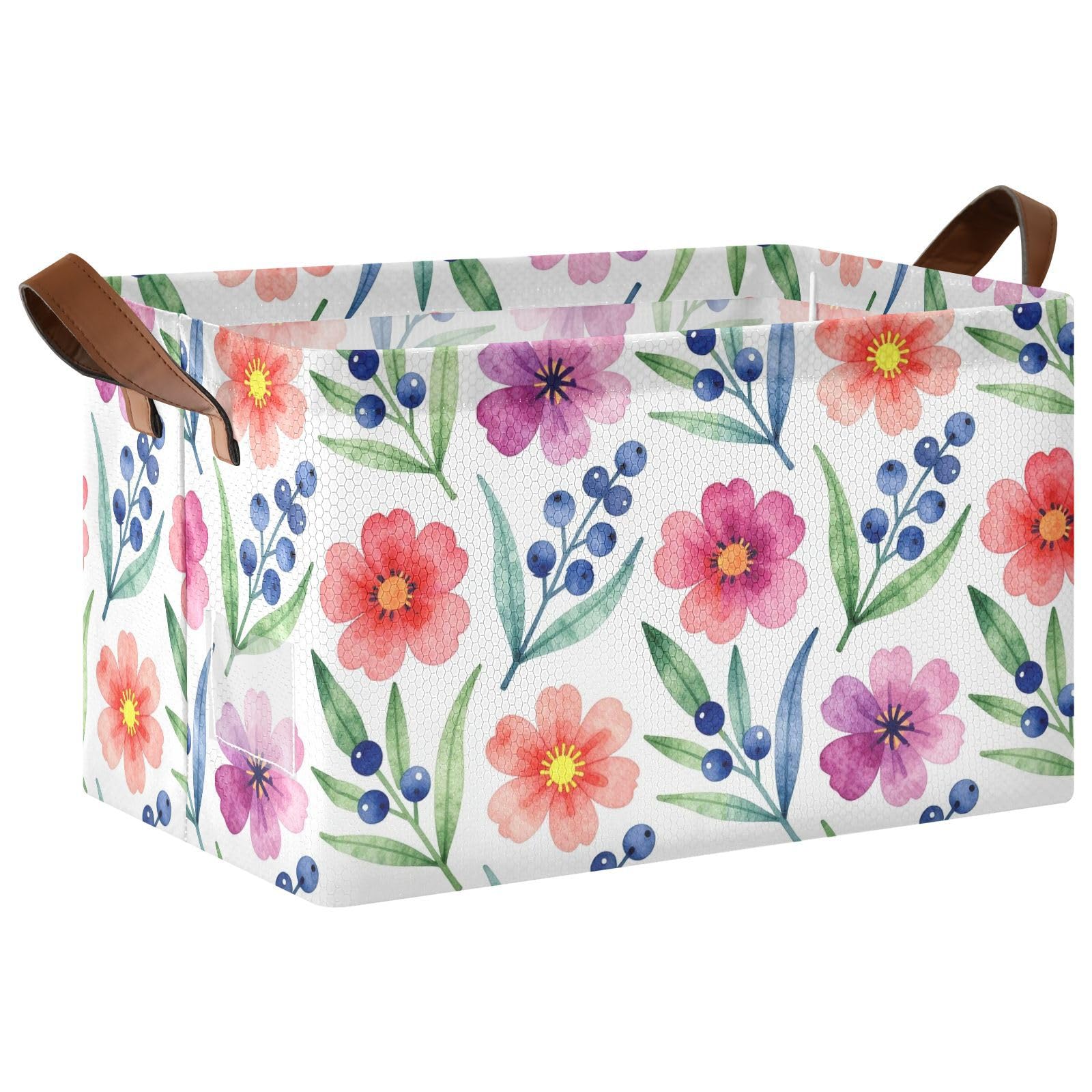 Bacs de rangement ouverts FRODOTGV Aquarelle Mélange floral M pour optimiser l'organisation