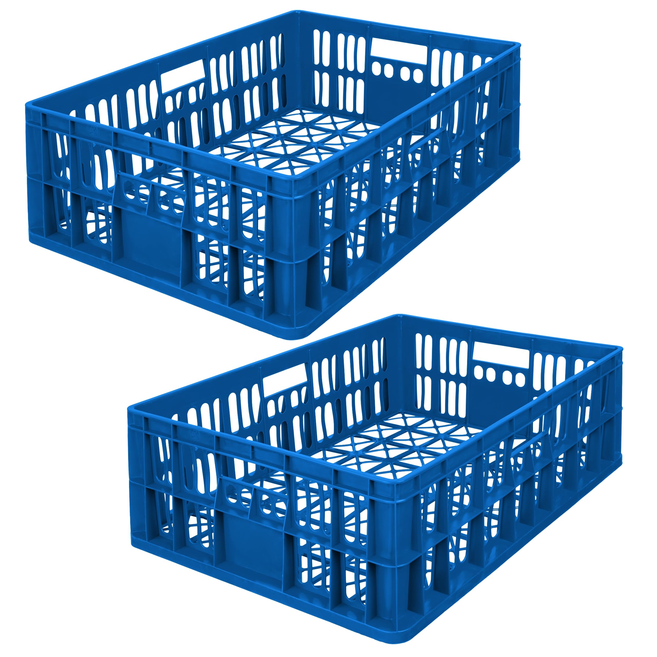 Boîte de rangement GD-0190 Garronda en plastique bleu durable lot de 2