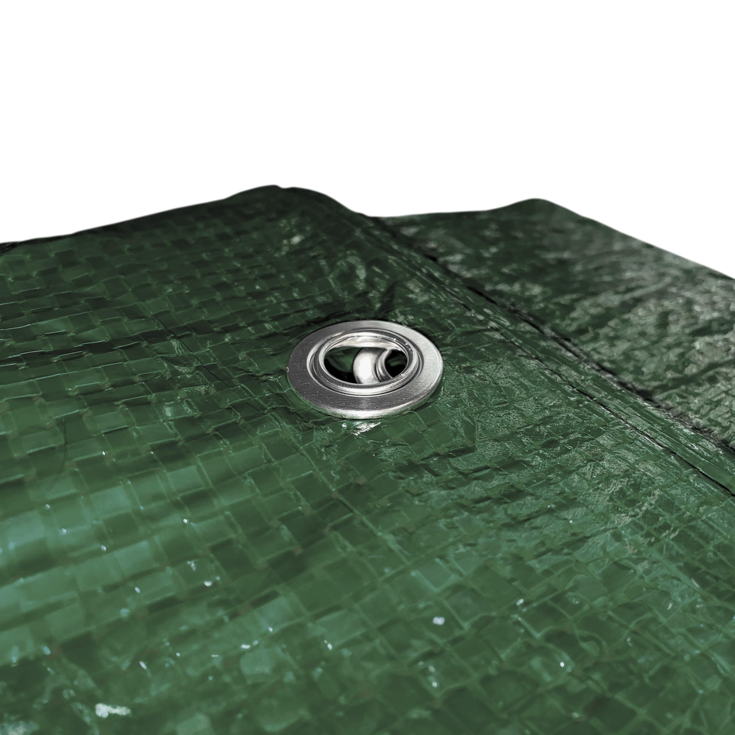 Waterproof forest green tarpaulin/builders tarp/camping ground sheet cover up - Image 4