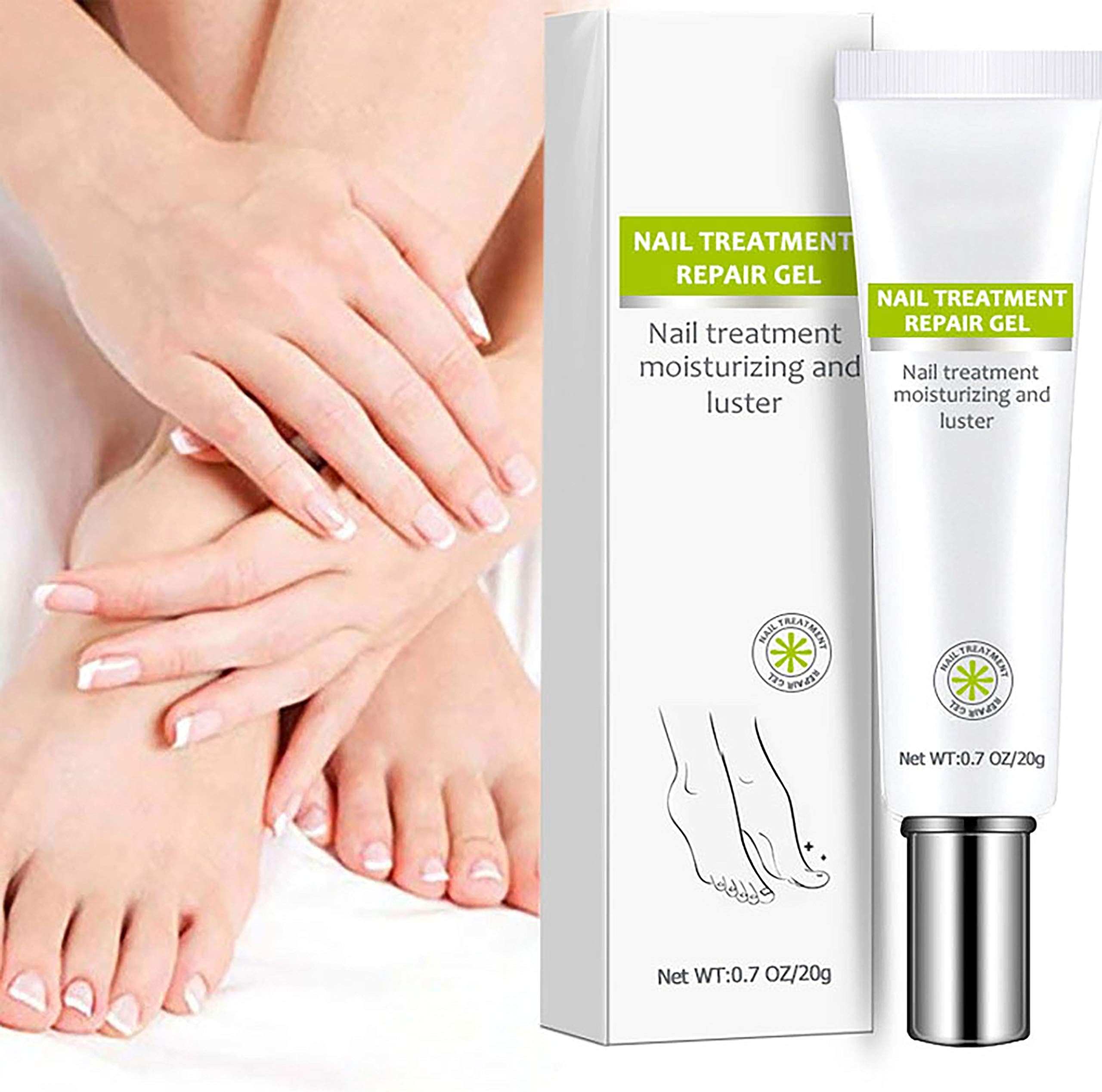 Nail Repair Cream, Toenail Fungus Treatment Gel Nail Growth & Conditioning Cuticle Cream Stops Splits Chips Cracks Restores the Healthy Appearance of Nails
