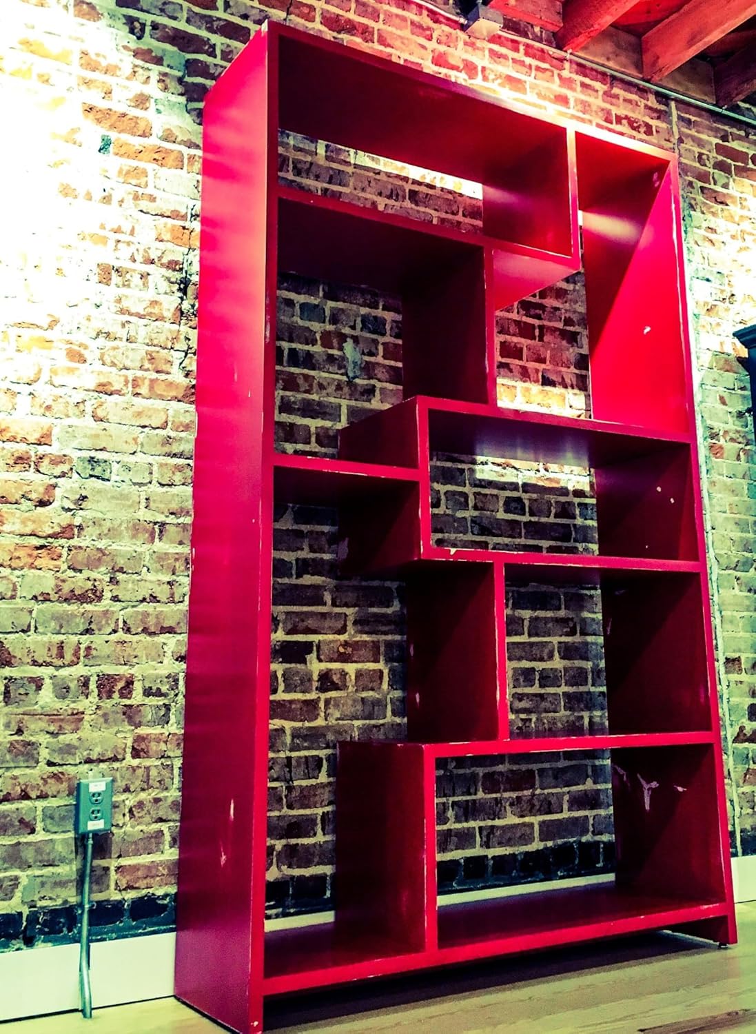 Modern Zen Display Bookcase for Home & Office(BROWN)