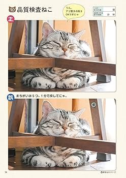 毎日脳活スペシャル 超にゃん問！ ねこのまちがいさがし お座りねこ
