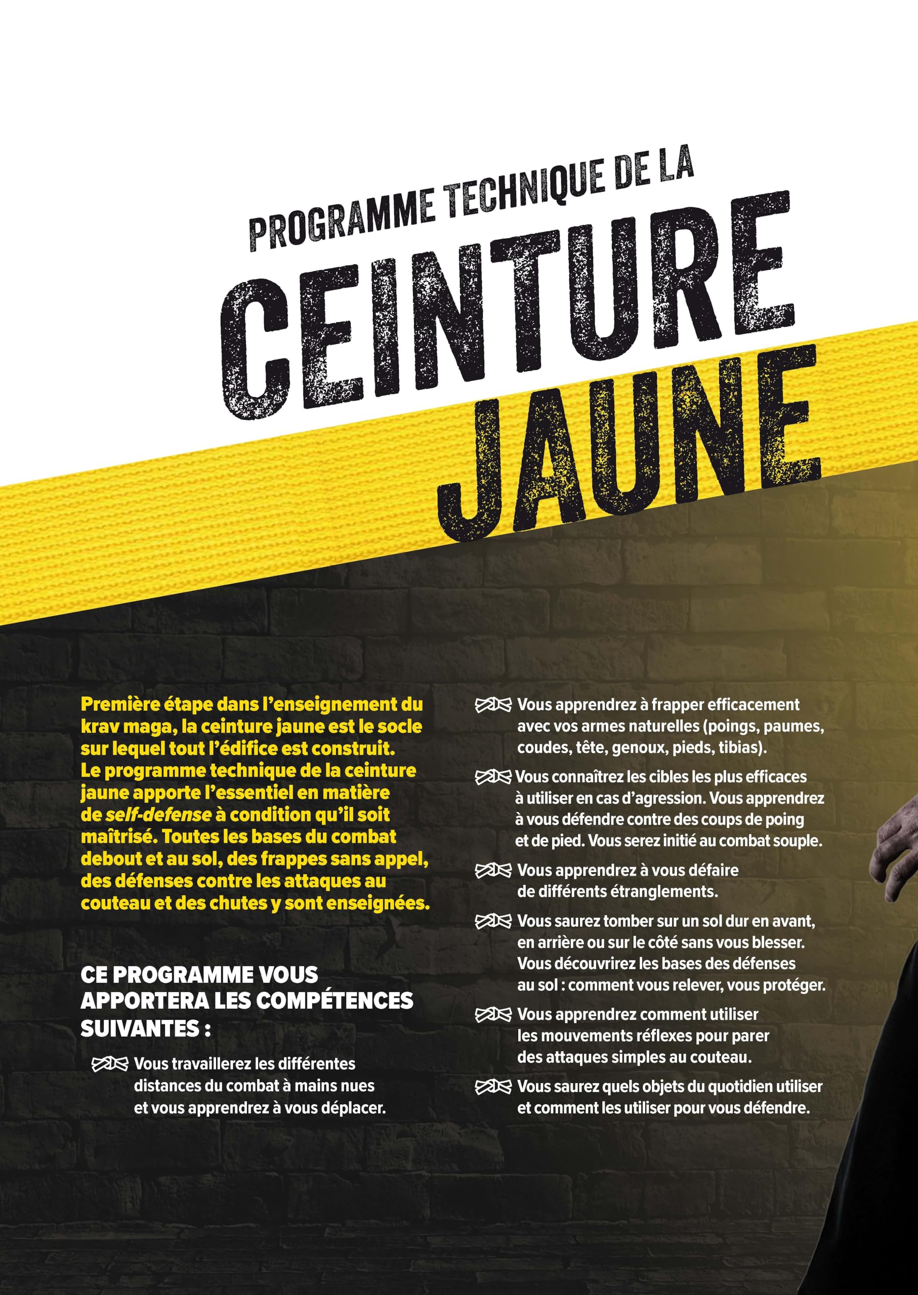 Krav maga, les bases de la self-défense: Ceintures jaune et orange