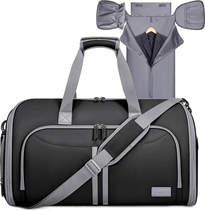 Sac De Voyage Convertible 2 En 1 - Sac à Vêtements étanche Et Sac Sport, 52x28x32 Cm, Avec Sangle Ajustable Pour Costume Ou Tenue Décontractée