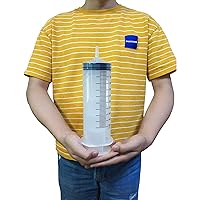 Vista 7 de Jeringa de 16.9 fl oz, jeringa de 500 cc, jeringa de pegamento jeringa de cocina jeringa de plástico, jeringa de gran volumen con aguja, jeringas