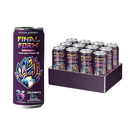 Final Form Energy Bebida KETO, impulso de energía natural, sin azúcar, cero calorías, mezcla nootrópica de fruta de monje Reb M, L-teanina, sin