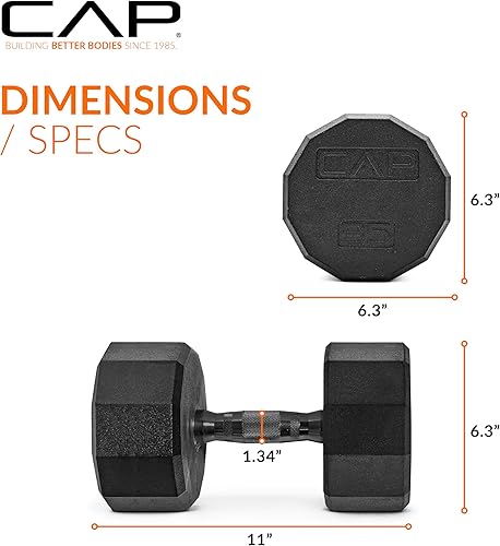 Miniatura 390 de CAP Barbell - Mancuerna recubierta Varias opciones de pares y conjuntos