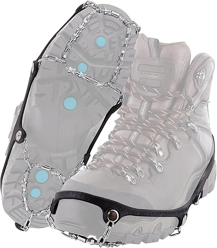 Yaktrax Diamond Grip Tacos de tracción todoterreno, para caminar sobre hielo y nieve, 1 par