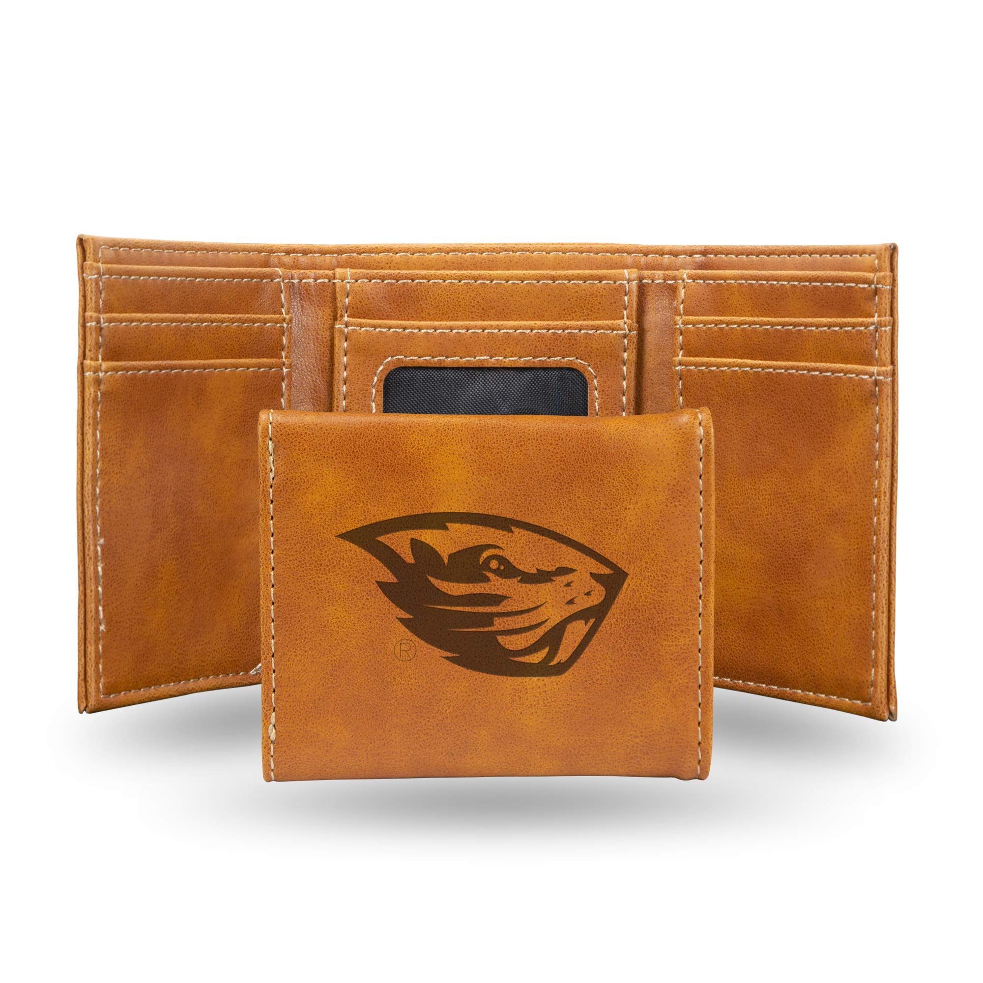 Rico Industries NCAA Laser Engraved Trifold Laser Engraved Tri-Fold Wallet - Men's Accessory