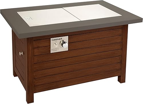 Miniatura 2 de Cuisinart COH-100 Patio al aire libre Empuje para encender encendido, diseño 2 en 1 para fogata a mesa de café, quemador de 40,000 BTU